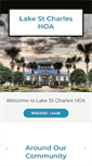 Mobile Screenshot of lakestcharleshoa.org